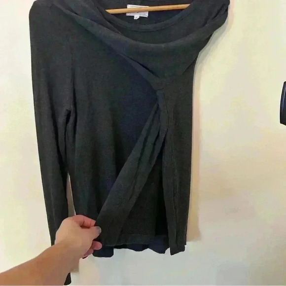 LOFT Lou and Grey Soft Side Slit Pullover Sweatshirt Size S - Picture 8 of 9